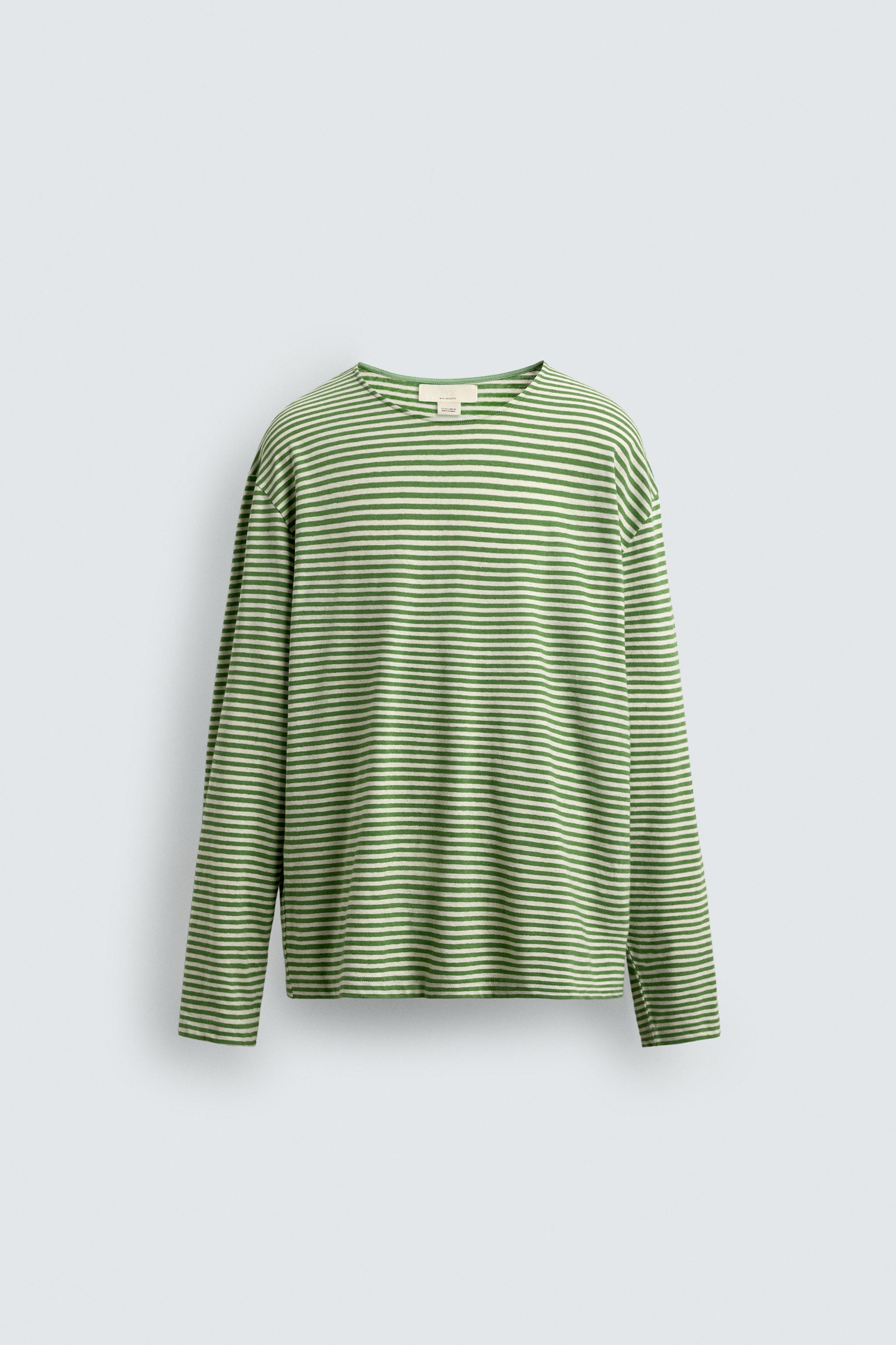 STRIPED JACQUARD T-SHIRT
